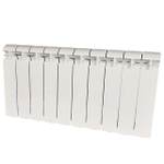 Радиатор алюминиевый STOUT Alpha 350 - 10 секции (подключение боковое, цвет белый)