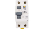 Выключатель дифференциального тока УЗО R10N 2P 40А 30мА тип AC ARMAT IEK