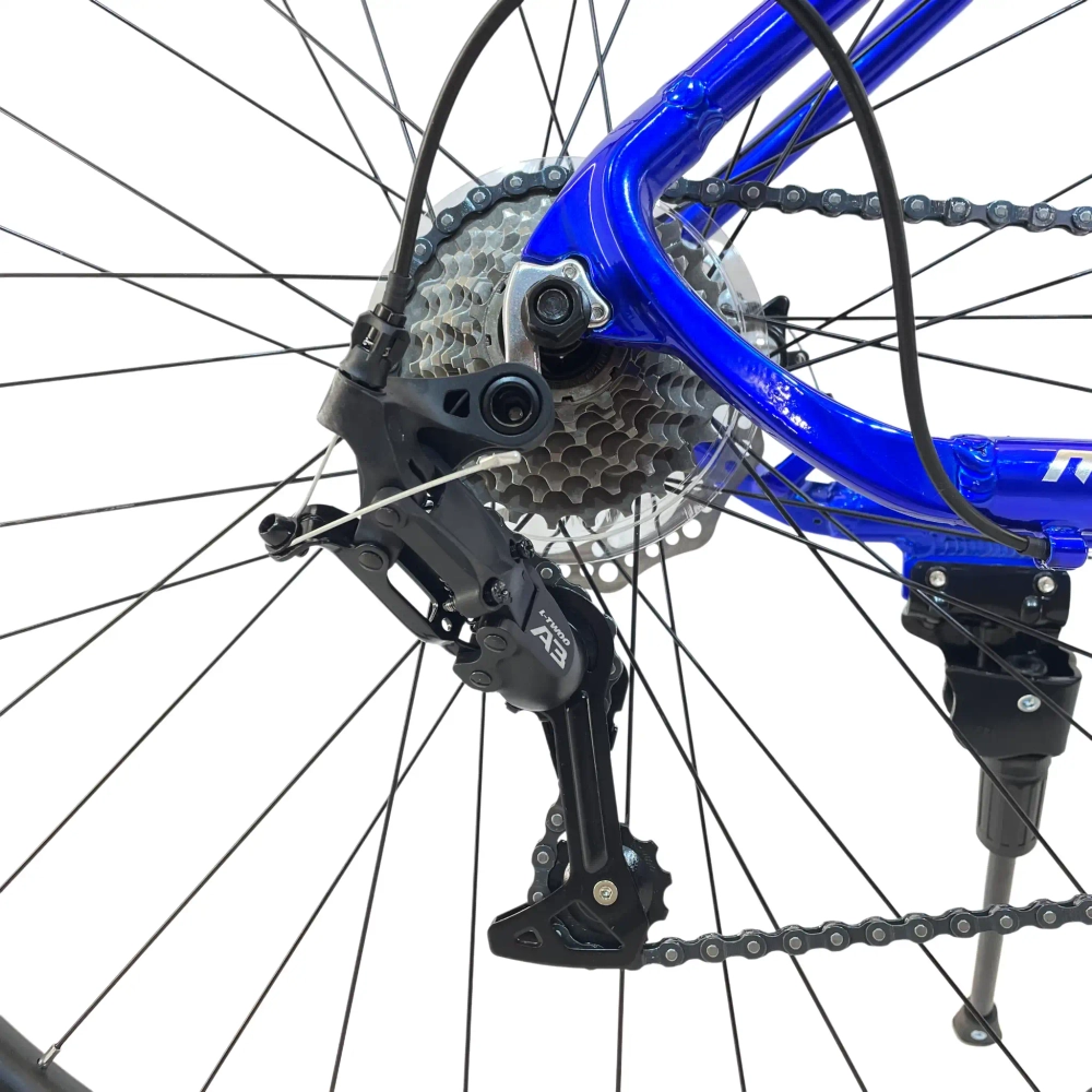 Велосипед MDS 29" 8скор (L-Twoo A3, алюминиевая рама, алюм. вилка с блок., алюм.педали) Синий (GT-08