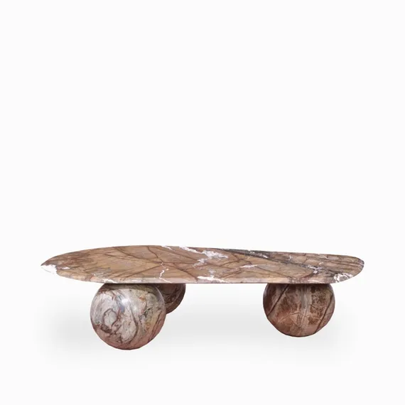 Кофейный стол Peregrine 120х60 см, коричневый индийский мрамор