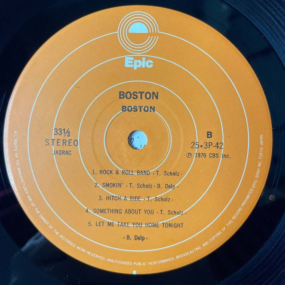 Винтажная виниловая пластинка LP Boston (Japan 1978) (Obi) Peace Of Mind