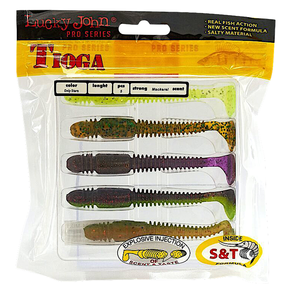 Мягкая приманка Lucky John Tioga Съедобная 4.5" 114мм 5шт 140185 -
