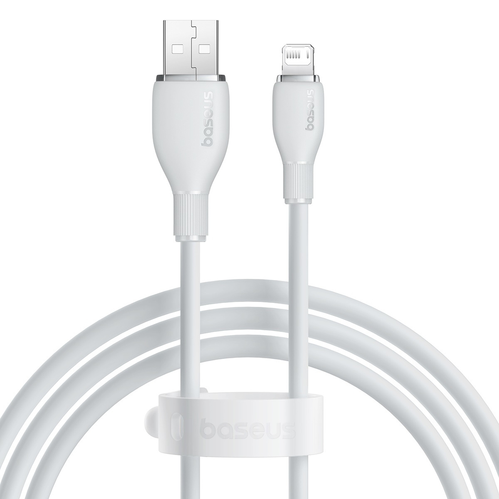 USB - Lightning Кабель Baseus Pudding | Fast Charging 2.4A 1.2m - White