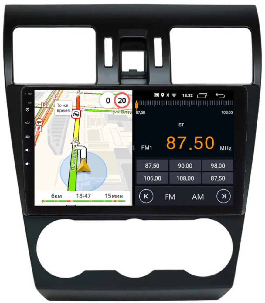 Магнитола для Subaru Forester, Impreza, XV 2012-2015 - Parafar PF995FHD на Android 13, 8-ядер, 2Гб+32Гб, CarPlay, 4G SIM-слот