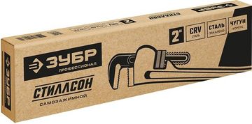 ЗУБР Стиллсон, 2.5″, 450 мм, трубный разводной ключ, Профессионал (27339-3)