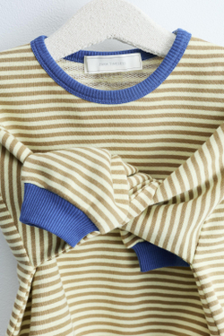 ZARA TIMELESS - ТОЛСТОВКА В ПОЛОСКУ, СИНИЙ