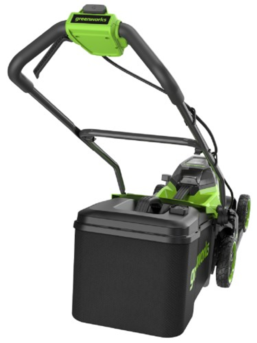 Газонокосилка аккумуляторная GREENWORKS 2520707UD 2x24V, 36 см, бесщеточная, c 2хАКБ 4 Ач и ЗУ