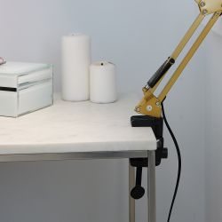 TLI-221 GOLD E27 Светильник настольный. Цоколь Е27. 60W. Механический выключатель. Золотой. ТМ Uniel