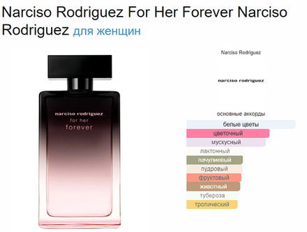 Narciso Rodriguez For Her Forever 100 ml (duty free парфюмерия)