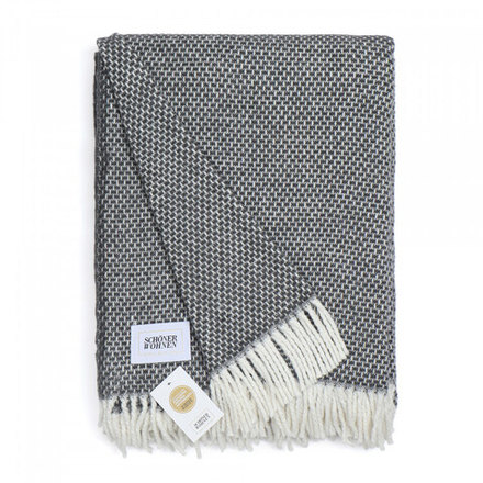 Плед 140x200 Schoner Wohnen Zen dunkelgrau