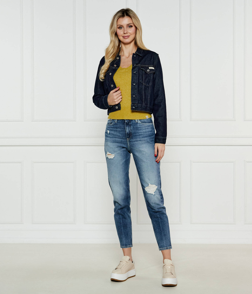 Джинсовая куртка Calvin Klein Jeans - темно-синий(J20J225066)