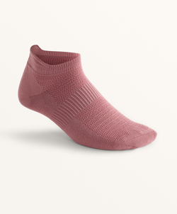 OYSHO Набор из трех пар носко вдля кроссовок с язычком из полиамидной смеси, бледно-розовый