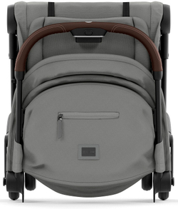 Коляска Cybex Coya Chrome Frame Cloud G i-Size Moon Black Plus 2 в 1 Mirage Grey с дождевиком