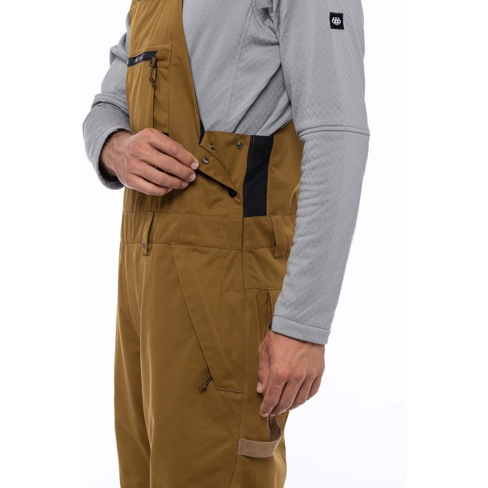 Полукомбинезон штаны 686 MNS HOT LAP INSULATED BIB (FW23) (BREEN)