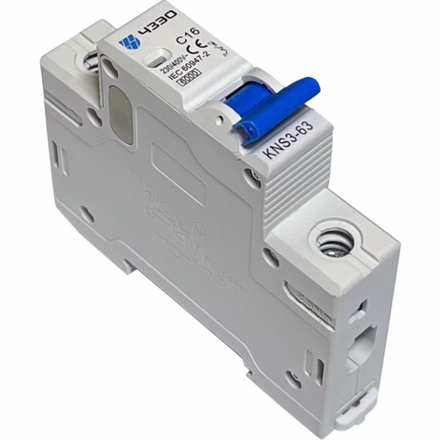 Модульный автоматический выключатель KNS3-63-AC-1P-C16
