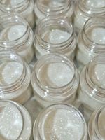 Блёстки Глиттер 301-02мм Белый прозрачный глянец - универсальные