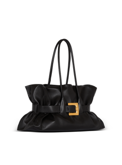 Balmain Большая сумка Anthem из телячьей кожи, черный