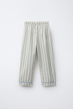 ZARA ПИЖАМА В ПОЛОСКУ, ЗЕЛЕНЫЙ