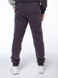 Брюки мужские на манжетах / темно-серые спортивные брюки на резинке