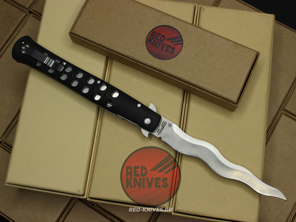 Нож Cold Steel Ti Lite 6 Kris LTW - черная рук., клинок плейн