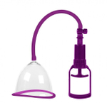 Большая вакуумная колба-помпа для груди Beauty Breast Pump размер M (прозрачный с фиолетовым) (Цвет: прозрачный с фиолетовым)