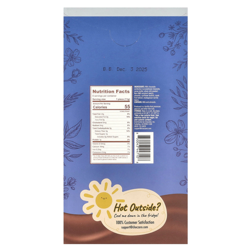 ChocZero, Keto Bark, молочный шоколад, миндаль, 8 батончиков, 90 г (3,2 унции)