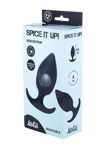 Lola games Spice it up Insatiable Black - Пробка со смещенным центром тяжести
