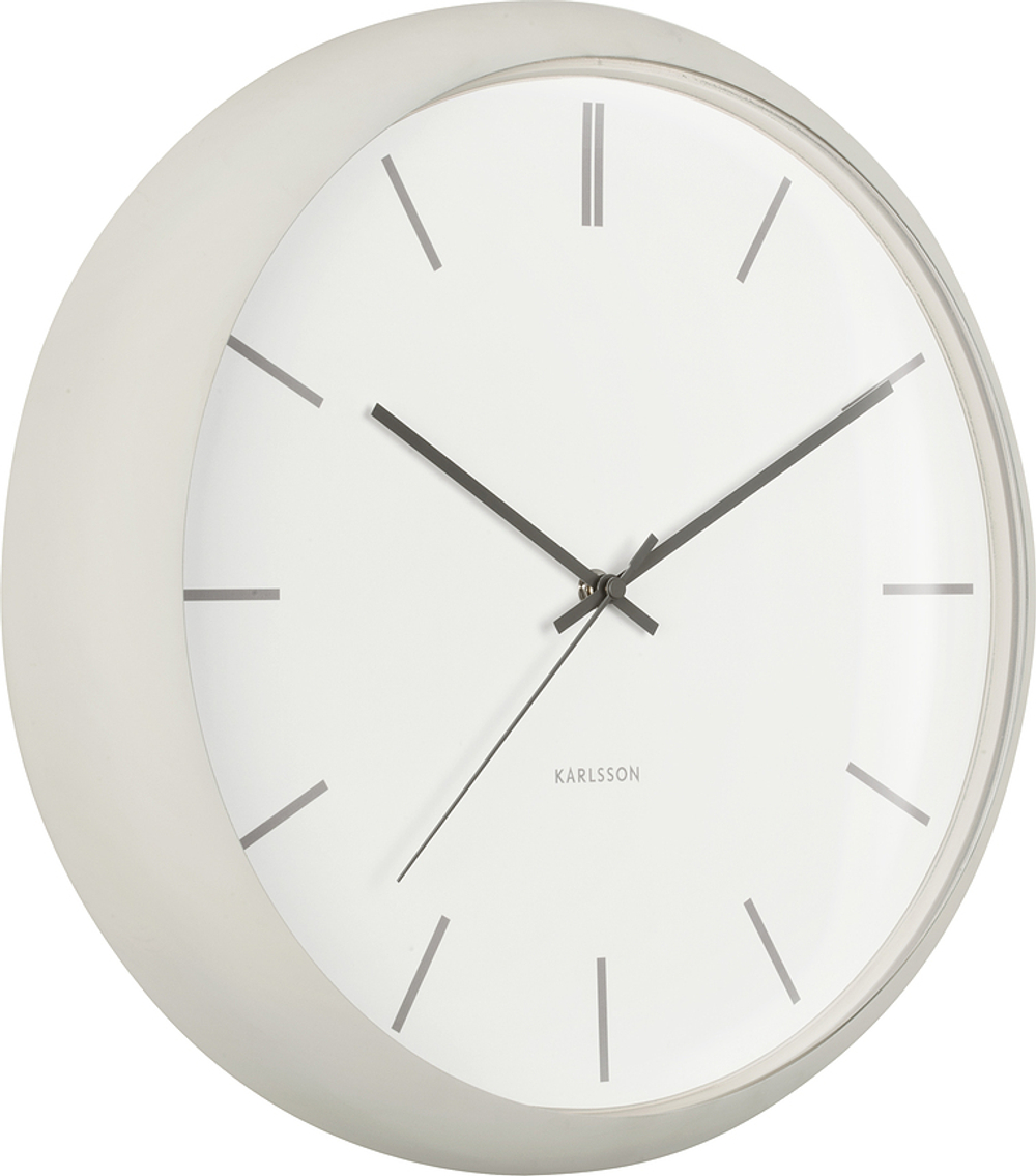 Настенные часы Karlsson Nirvana Globe, металл, 40 см, бежевые