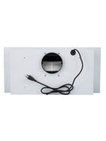 Вытяжка кухонная MACBI S-BOX-60A1 (WHITE) белый, D120мм. 850 м3/ч, полновстраиваемая, мотор 70Ватт, металл 60см, кнопочное управл.