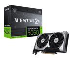 Видеокарта MSI GeForce RTX 5050 8G VENTUS 2X OC, 8G GDDR6 128bit 1xHDMI 3xDP G5050-8V2C