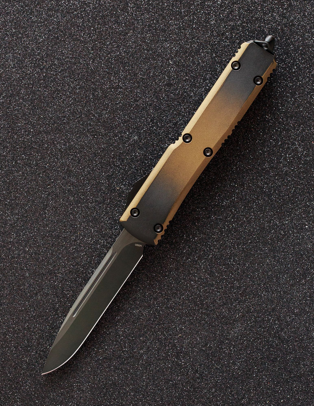 Автоматический складной нож SteelBro Ultratech S/E Tanto Cerakote Black Cherry M390 121-1BKMDBRZCS (бронзовый-черный)