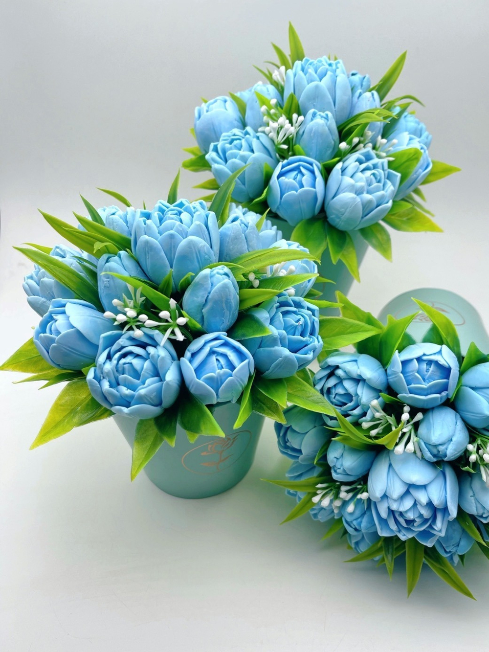 Композиция "Тюльпаны, Голубая Лазурь"