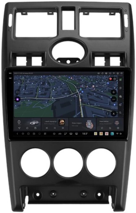 Магнитола для Lada Priora 2007-2013 (рамка черная) - Carmedia OL-9066-1 QLed+2K, Android 13, UIS7870 (DUDU7), CarPlay, SIM-слот
