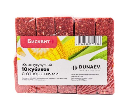 Жмых DUNAEV кукурузный  Бисквит 300г.