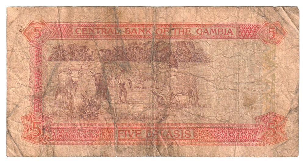 Gambia, 5 Dalasis, 1991 - 2013, G