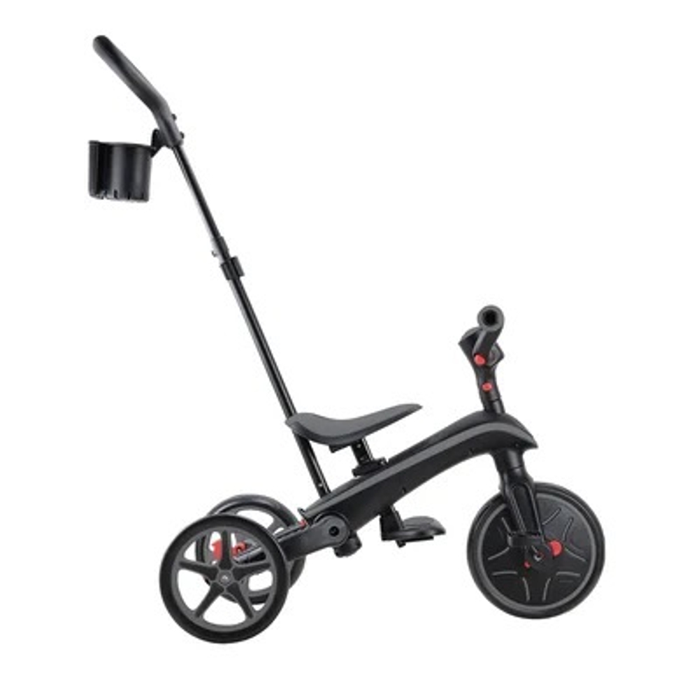 Велосипед-беговел Globber Trike Explorer Foldable 4 в 1 Black-Grey