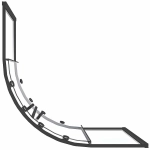 Душевой уголок Good Door Lite 100х100 ЛТ00026 стекло прозрачное/профиль черный матовый