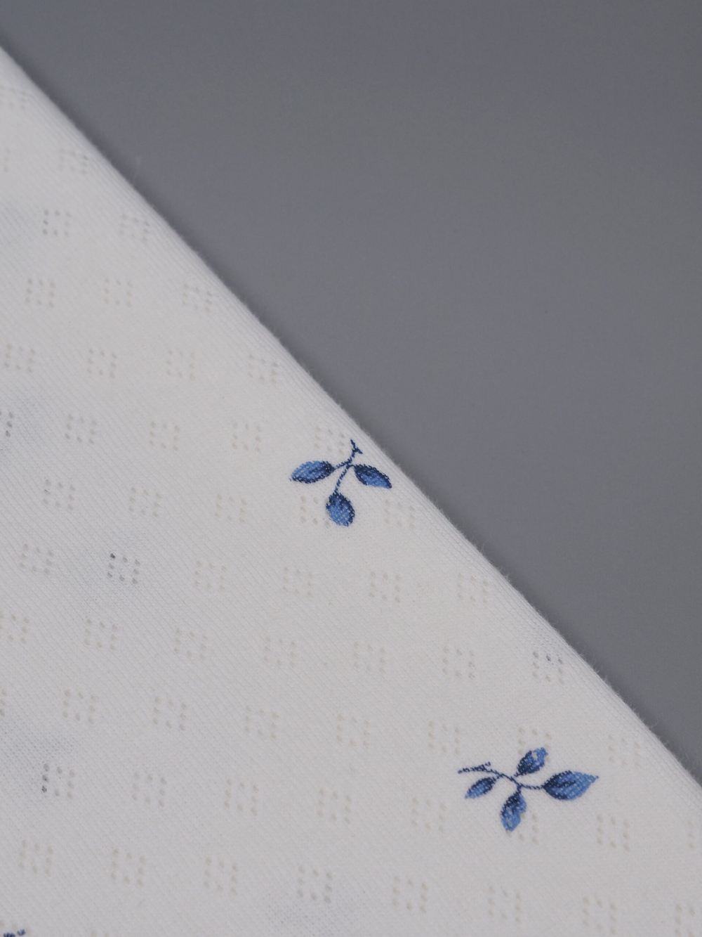 Рибана ажурная в ромбик, цвет шампань с принтом, 100% хлопок