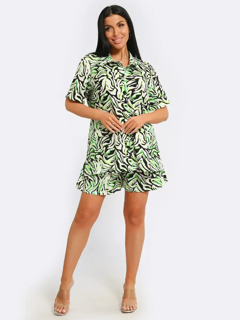 Комплект хлопок рубашка с шортами