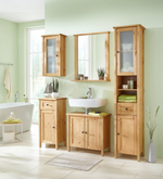 Тумба под раковину 65 см Силт, 2 двери, цвет натуральный