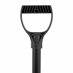 Черенок алюминиевый для снеговых лопат, диаметр 32 мм, общая длина 110 см с V-образной ручкой, труба 100 см, 700335