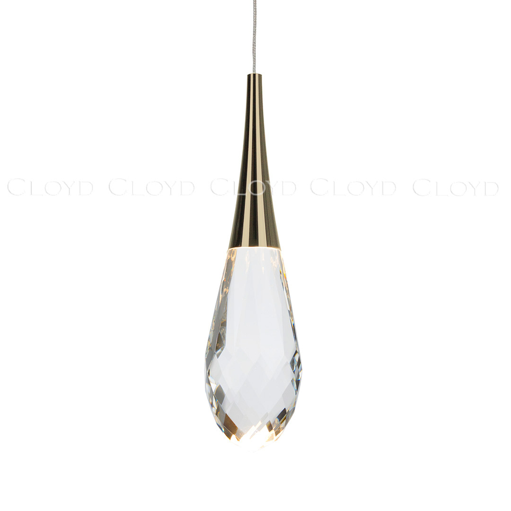 Подвесной светильник Cloyd IONIC P1 / выс. 32 см - золото (арт.11564)