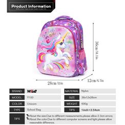 Çanta \ Bag \ Рюкзак  Unicorn 3D