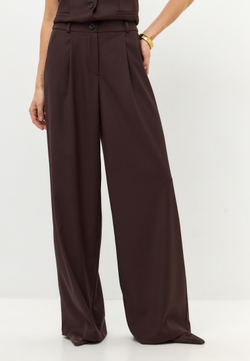 Брюки широкие прямого кроя