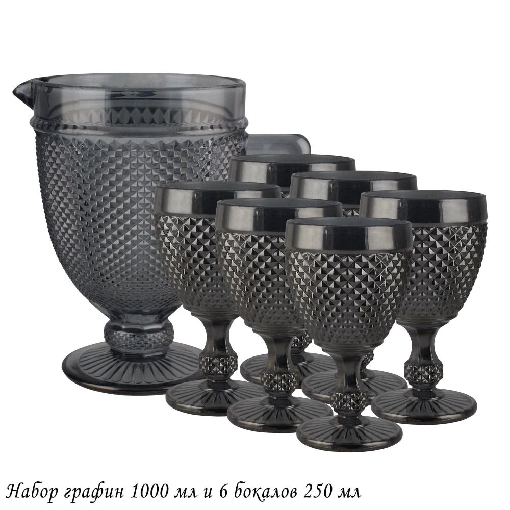 Lenardi 588-497 Набор графин 1 л и 6 бокалов 240 мл в под.уп.(х4)