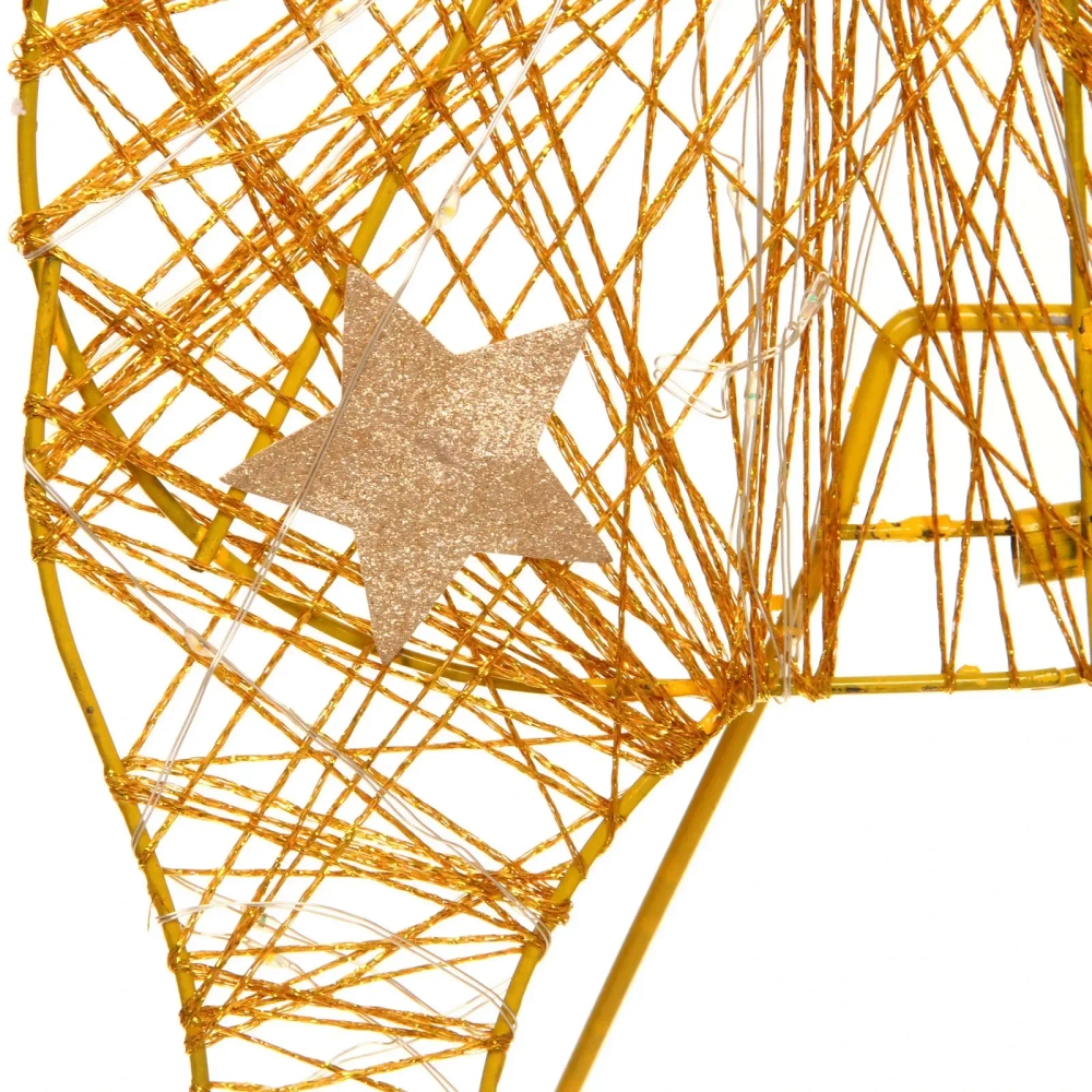Сувенир с подсветкой «Стук копытц» 47 см (батарейки 3 AA), Теплый белый