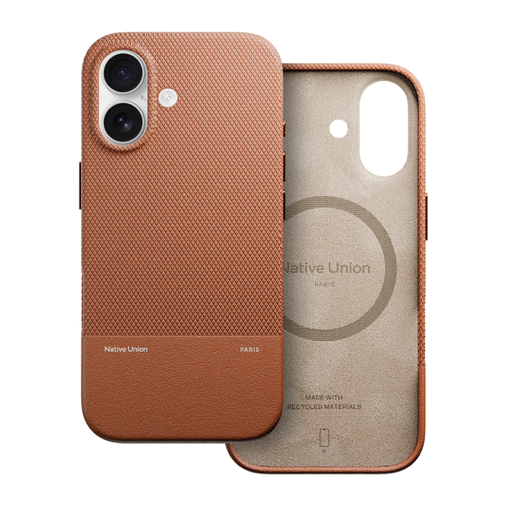 Кожаный чехол MagSafe Native Union (Re)Classic Case для iPhone 17 Гибридный чехол из экокожи с зернисто-текстурированным контрастом и вырезом для Контроллера камеры