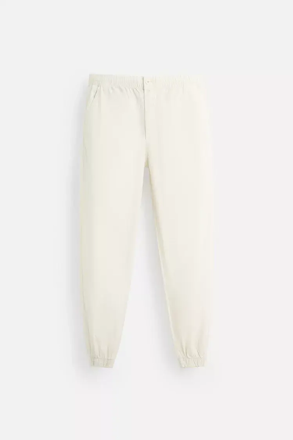 ZARA БРЮКИ-ДЖОГГЕРЫ ИЗ ТКАНИ С ЭФФЕКТОМ ПОТЕРТОСТИ, СВЕТЛЫЙ РЫЖЕВАТО-КОРИЧНЕВЫЙ