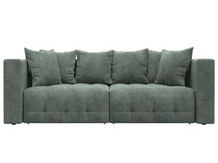 Диван прямой Лига-052 НПБ, BRUT 08 ВЕЛЮР зеленый