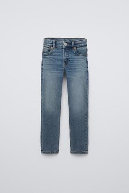 ZARA ДЖИНСЫ SKINNY FIT, ВЫЦВЕТШИЙ СИНИЙ